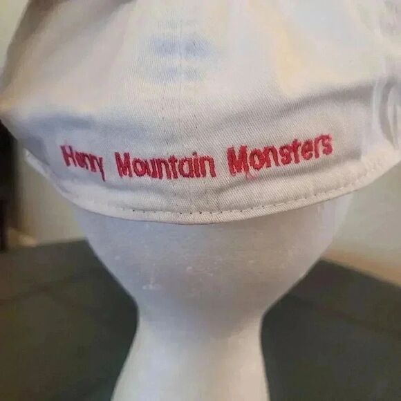 39 Men's White Cotton Flex Fit Antler Embroidered Baseball Cap - Picture 10 of 11